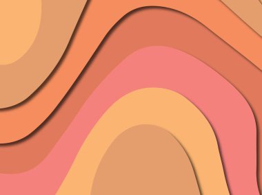 3D soyut kağıt sanat stil, tasarım düzen iş presenta için