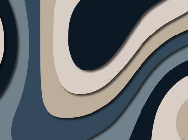 3D soyut kağıt sanat stil, tasarım düzen iş presenta için