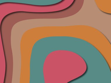 3D soyut kağıt sanat stil, tasarım düzen iş presenta için