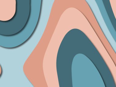 3D soyut kağıt sanat stil, tasarım düzen iş presenta için