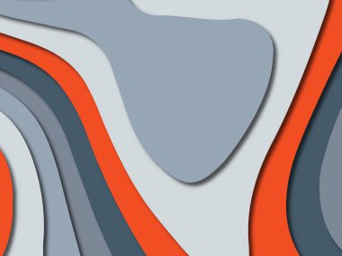 3D soyut kağıt sanat stil, tasarım düzen iş presenta için