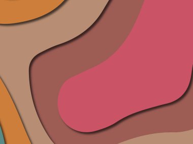 3D soyut kağıt sanat stil, tasarım düzen iş presenta için