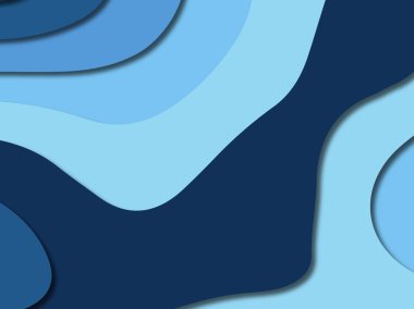 3D soyut kağıt sanat stil, tasarım düzen iş presenta için