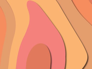 3D soyut kağıt sanat stil, tasarım düzen iş presenta için