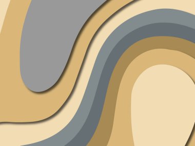 3D soyut kağıt sanat stil, tasarım düzen iş presenta için