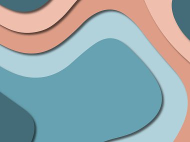 3D soyut kağıt sanat stil, tasarım düzen iş presenta için