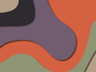 3D soyut kağıt sanat stil, tasarım düzen iş presenta için