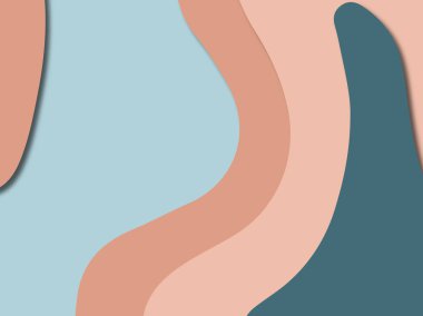 3D soyut kağıt sanat stil, tasarım düzen iş presenta için