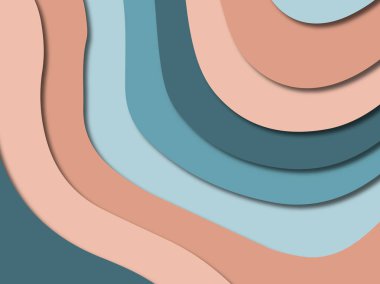 3D soyut kağıt sanat stil, tasarım düzen iş presenta için