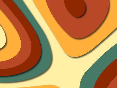 3D soyut kağıt sanat stil, tasarım düzen iş presenta için