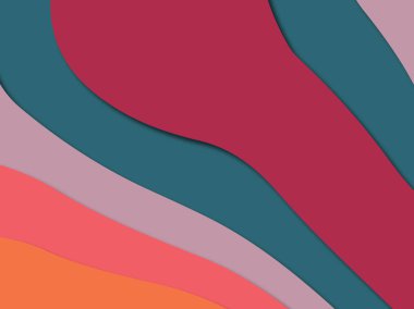 3D soyut kağıt sanat stil, tasarım düzen iş presenta için