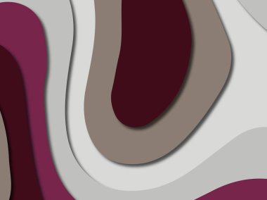 3D soyut kağıt sanat stil, tasarım düzen iş presenta için