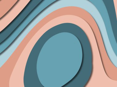 3D soyut kağıt sanat stil, tasarım düzen iş presenta için