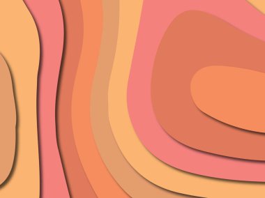 3D soyut kağıt sanat stil, tasarım düzen iş presenta için