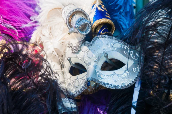 Traditionelle Karnevalsmaske Auf Dem Karneval Von Venedig Italien — Stockfoto