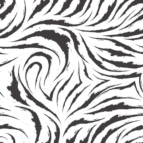 Siyah fırça darbelerinin ya da boyaların kusursuz vektör deseni. Kumaş, ambalaj kağıdı ya da ambalaj kağıdı için Grunge dokusu. Deri veya perde tişörtleri için desen.