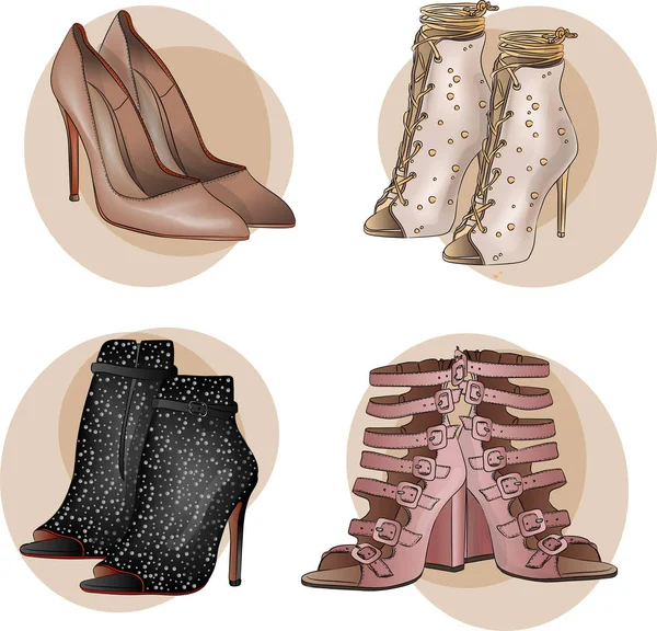 Kızlar için topuklu bir dizi