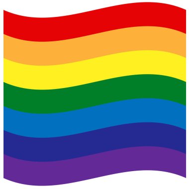 Gökkuşağı bayrağı, dünya çapında en çok bilinen gurur bayrağı Lgbt gururu temsil ediyor. lezbiyen, gey, biseksüel ve transseksüel 