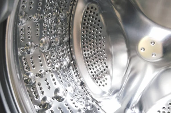 Boş Washine Makine Davul Açık Kapı Closeup — Stok fotoğraf
