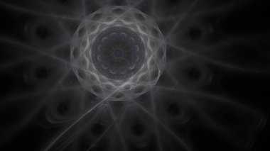 Fantezi kaotik renkli fraktal desen. Soyut Fraktal şekiller. 3D render resimde arka plan veya duvar kağıdı.