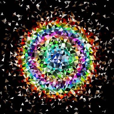 Arka plan çok renkli geometrik poligonal.