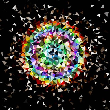 Arka plan çok renkli geometrik poligonal.