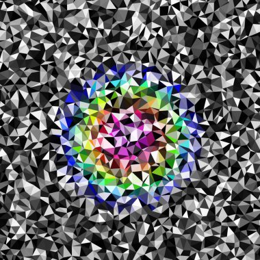 Arka plan çok renkli geometrik poligonal.