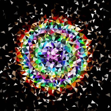 Arka plan çok renkli geometrik poligonal.