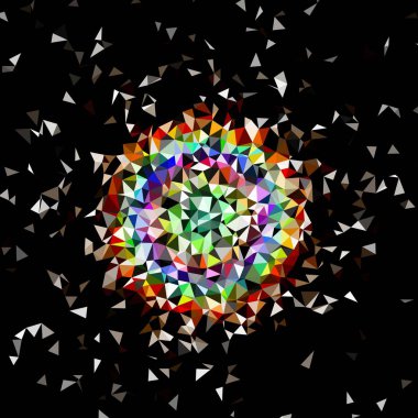 Arka plan çok renkli geometrik poligonal.
