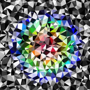 Arka plan çok renkli geometrik poligonal.