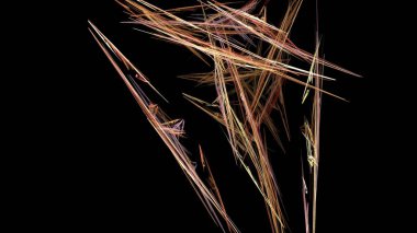 Fantezi kaotik renkli fraktal desen. Soyut Fraktal şekiller. 3D render resimde arka plan veya duvar kağıdı.