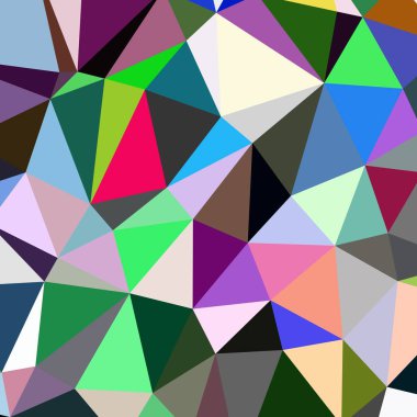 Arka plan poligonal sorunsuz üçgen renk desen.