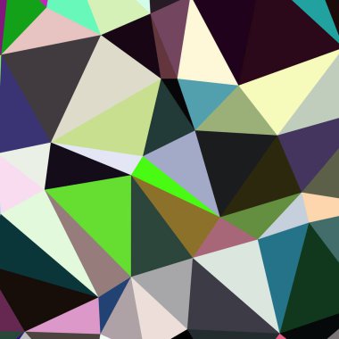 Arka plan poligonal sorunsuz üçgen renk desen.