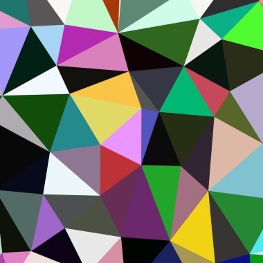 Arka plan poligonal sorunsuz üçgen renk desen.