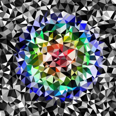 Arka plan çok renkli geometrik poligonal.