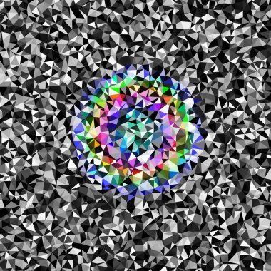 Arka plan çok renkli geometrik poligonal.