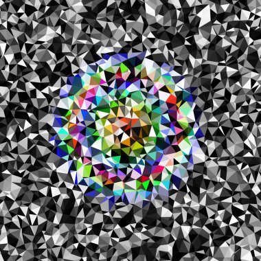 Arka plan çok renkli geometrik poligonal.