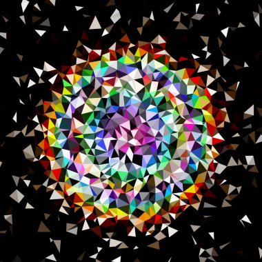 Arka plan çok renkli geometrik poligonal.