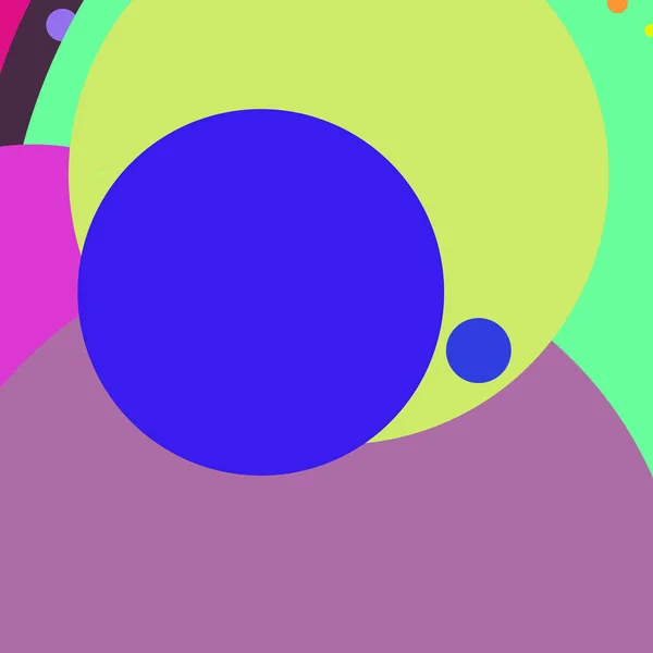 円の幾何学的な素敵な抽象的な背景の多色パターン — ストック写真
