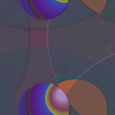 Çok renkli geometrik daire arka plan seamless modeli.