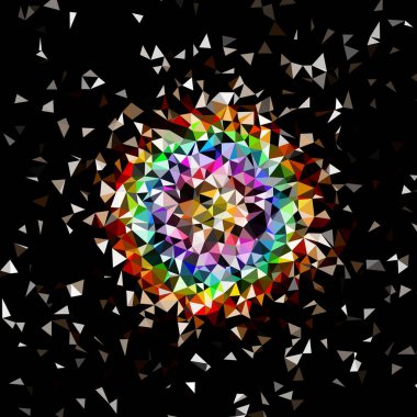 Arka plan çok renkli geometrik poligonal.