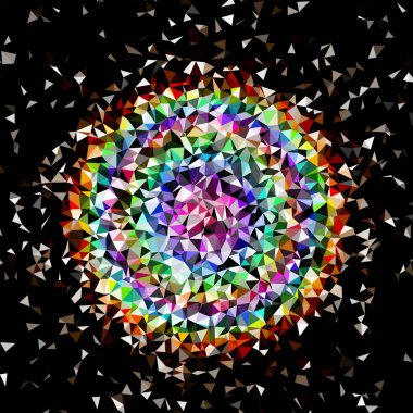 Arka plan çok renkli geometrik poligonal.