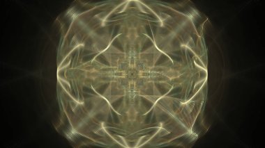 Fantezi kaotik renkli fraktal desen. Soyut Fraktal şekiller. 3D render resimde arka plan veya duvar kağıdı.