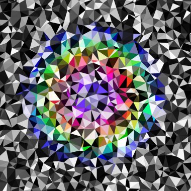 Arka plan çok renkli geometrik poligonal.