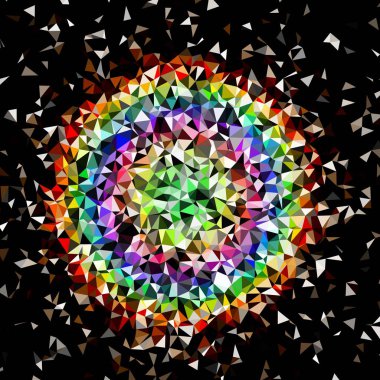 Arka plan çok renkli geometrik poligonal.