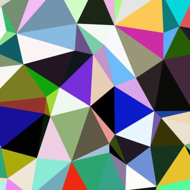 Arka plan poligonal sorunsuz üçgen renk desen.