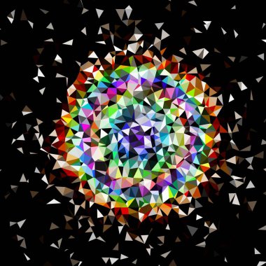 Arka plan çok renkli geometrik poligonal.
