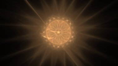 Fantezi kaotik renkli fraktal desen. Soyut Fraktal şekiller. 3D render resimde arka plan veya duvar kağıdı.