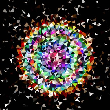 Arka plan çok renkli geometrik poligonal.
