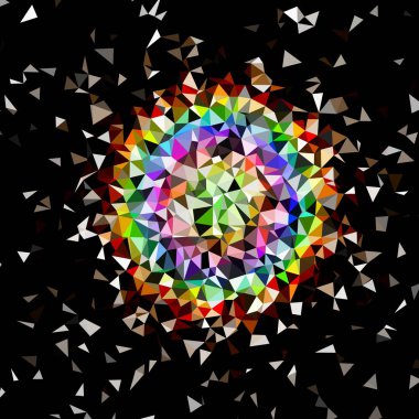 Arka plan çok renkli geometrik poligonal.